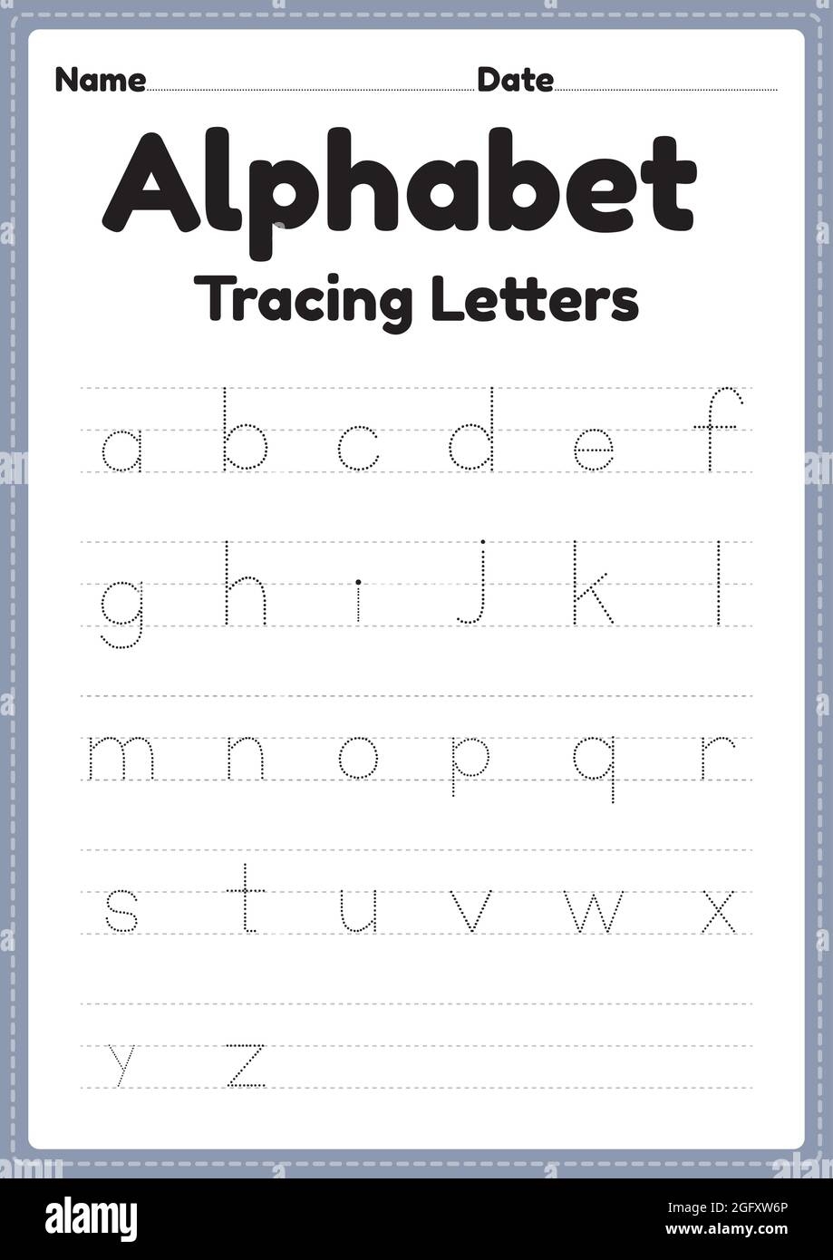 Printable Kindergarten Tracing Worksheets