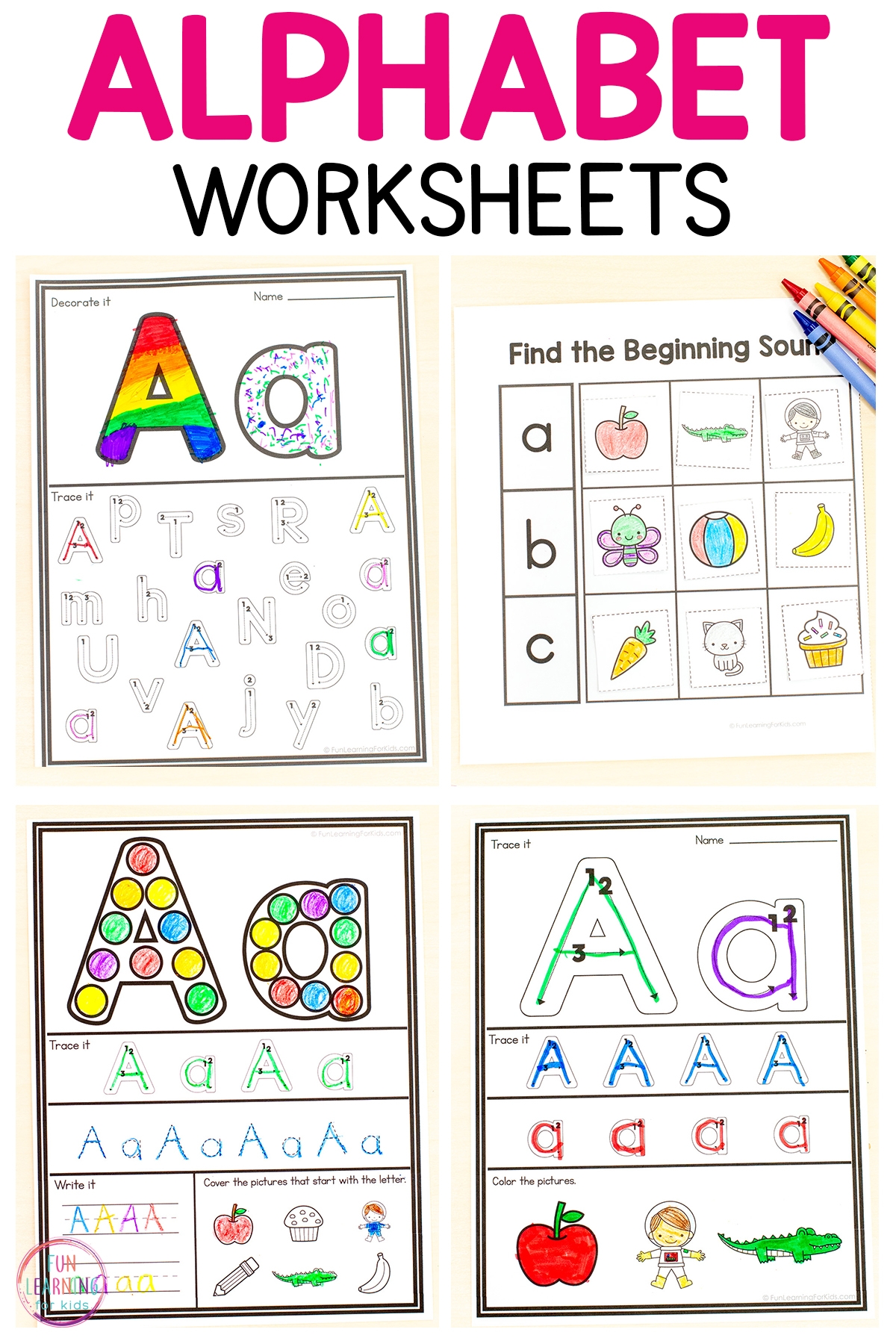 Printable Alphabet Sheets For Preschoolers