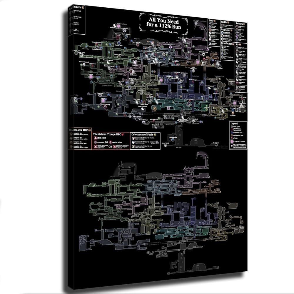 Amazon BMWZX Hallownest Map Poster Game Hollow Knight Canvas Print Wall Art Modern Classroom Kitchen Bedroom Room Aesthetics Decoration Unframed And Framed unframed 16x24 Inch Posters Prints Amazon BMWZX Hallownest Map Poster Game Hollow Knight Canvas Print Wall Art Modern Classroom Kitchen Bedroom Room Aesthetics Decoration Unframed And Framed unframed 16x24 Inch Posters Prints