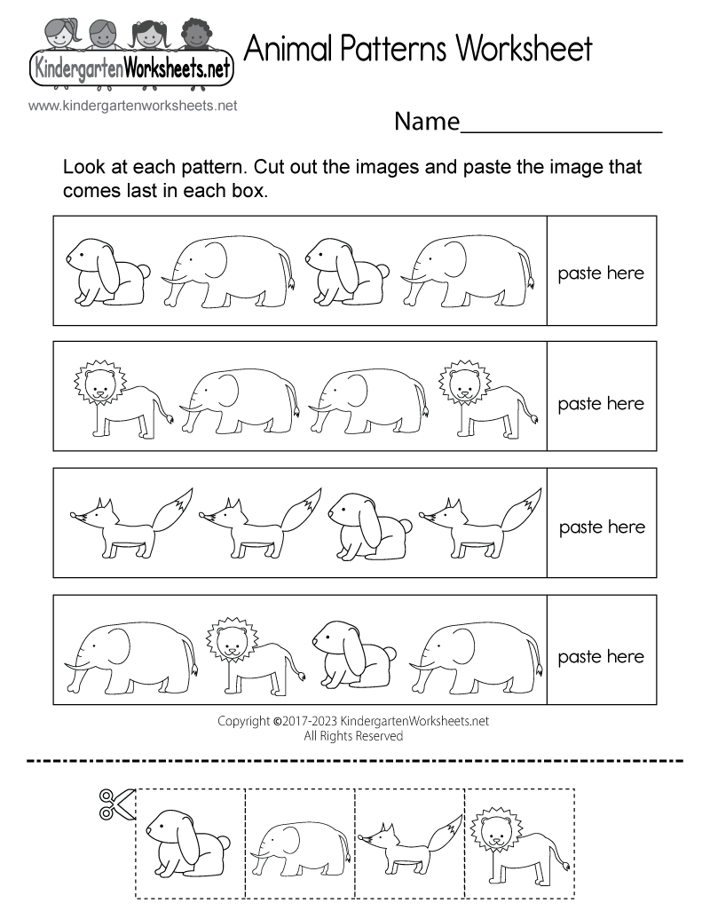 Animal Patterns Worksheet Free Printable Digital U0026 PDF Animal Patterns Worksheet Free Printable Digital U0026 PDF