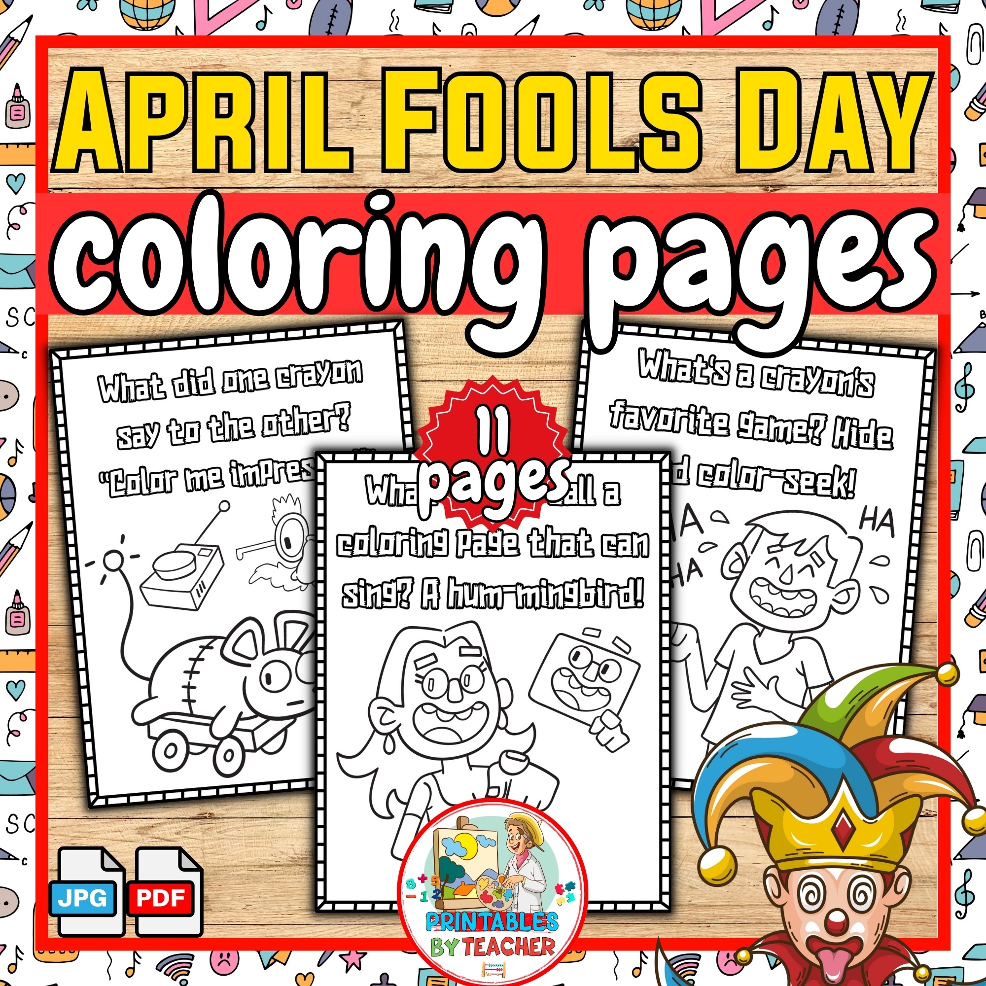 Free Printable April Fools Day Worksheets