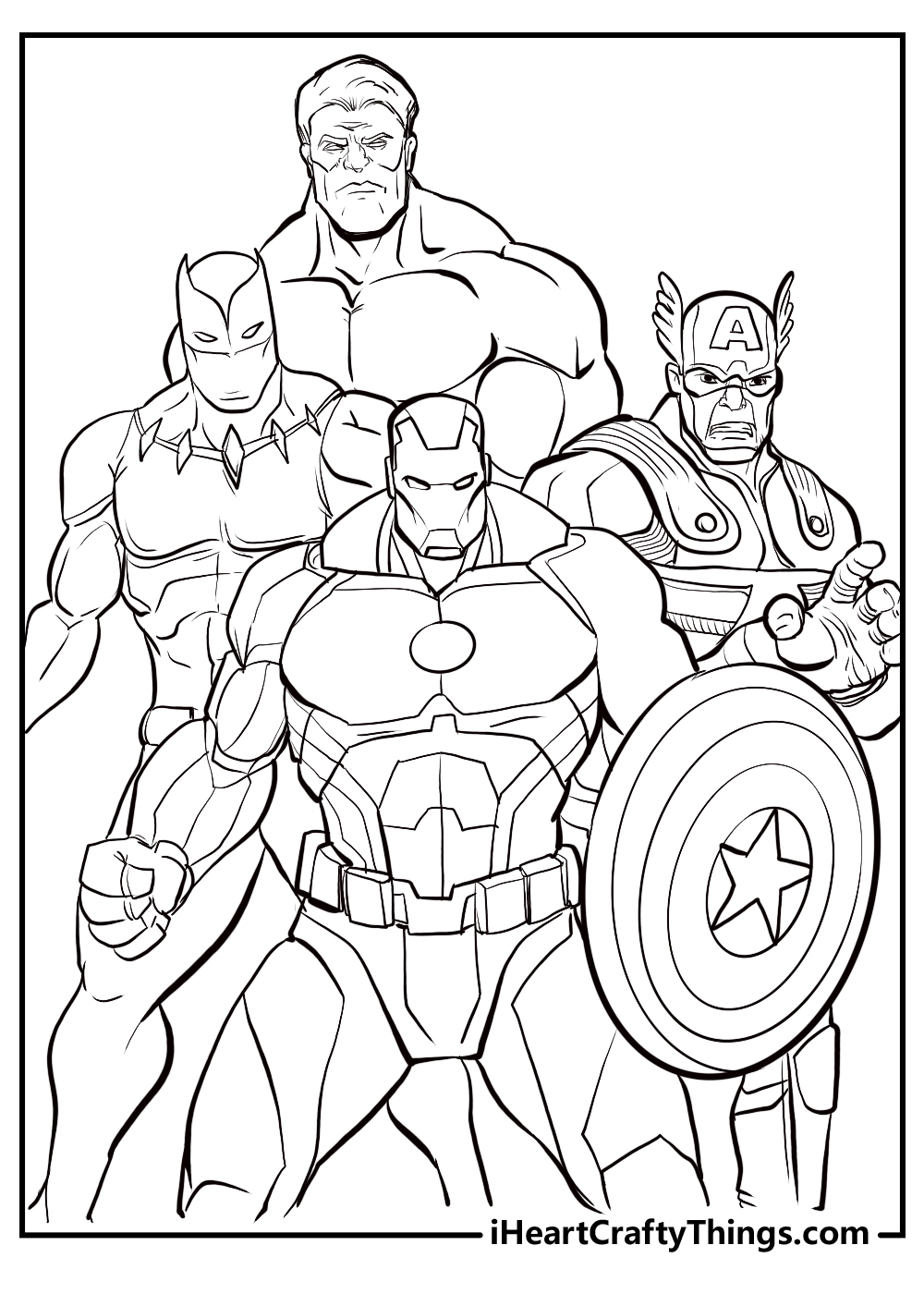 Marvel Printable Coloring Sheets