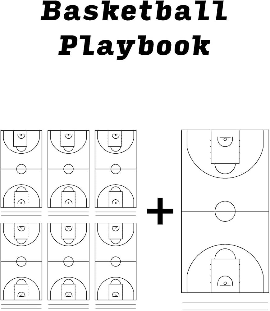 Basketball Court Notebook Sketchbook For Basketball Coaches 100 Pages To Draw Ideas For Plays Small Multiples One Large Size FIBA Basketball Court Layout Per Double Page 8 5 X 11 Publishing Berlin