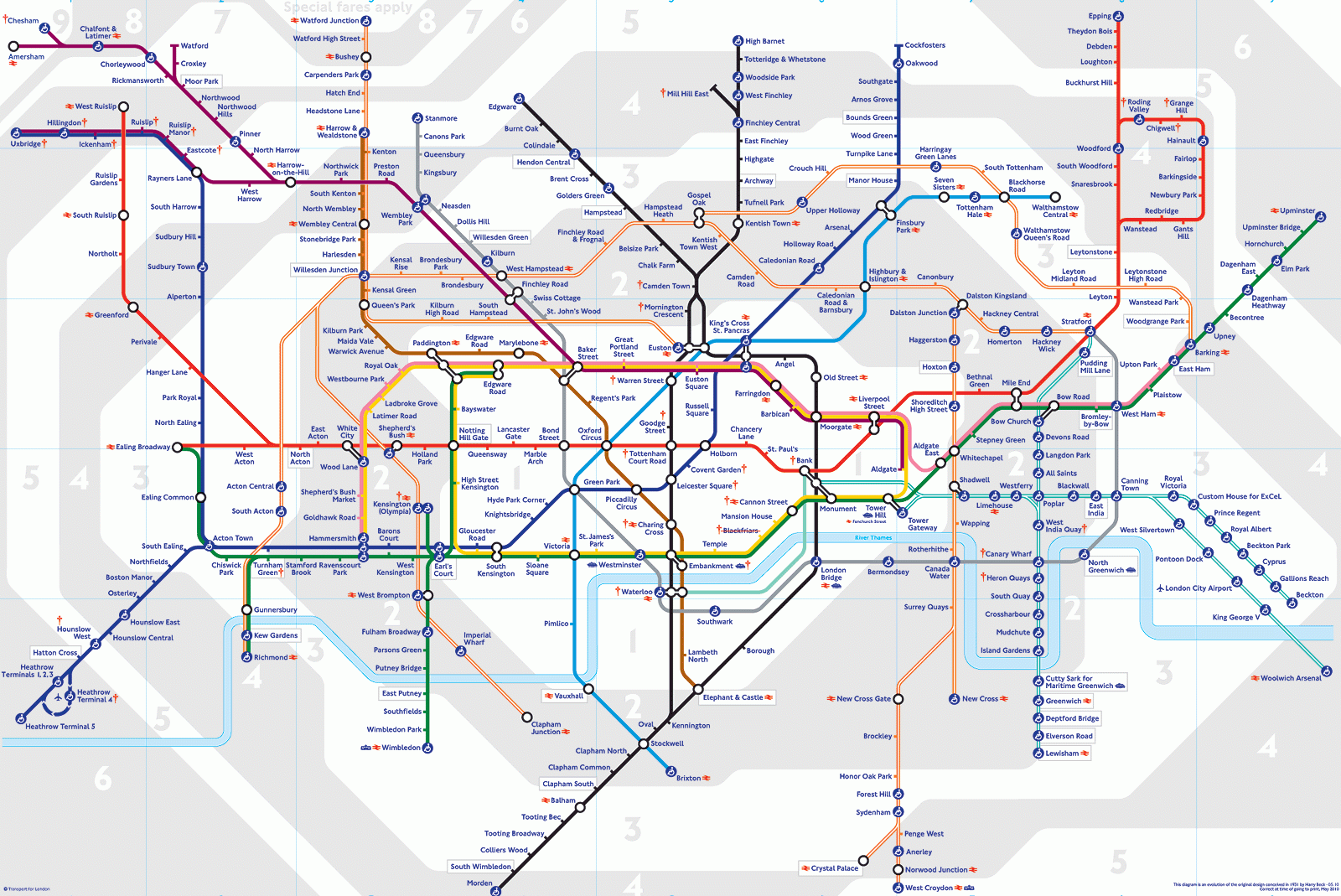 London Tube Map Printable