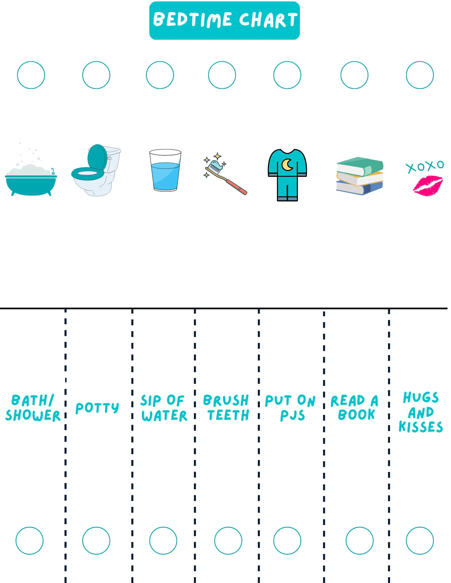Bedtime Routine Chart Free Printable Pdf