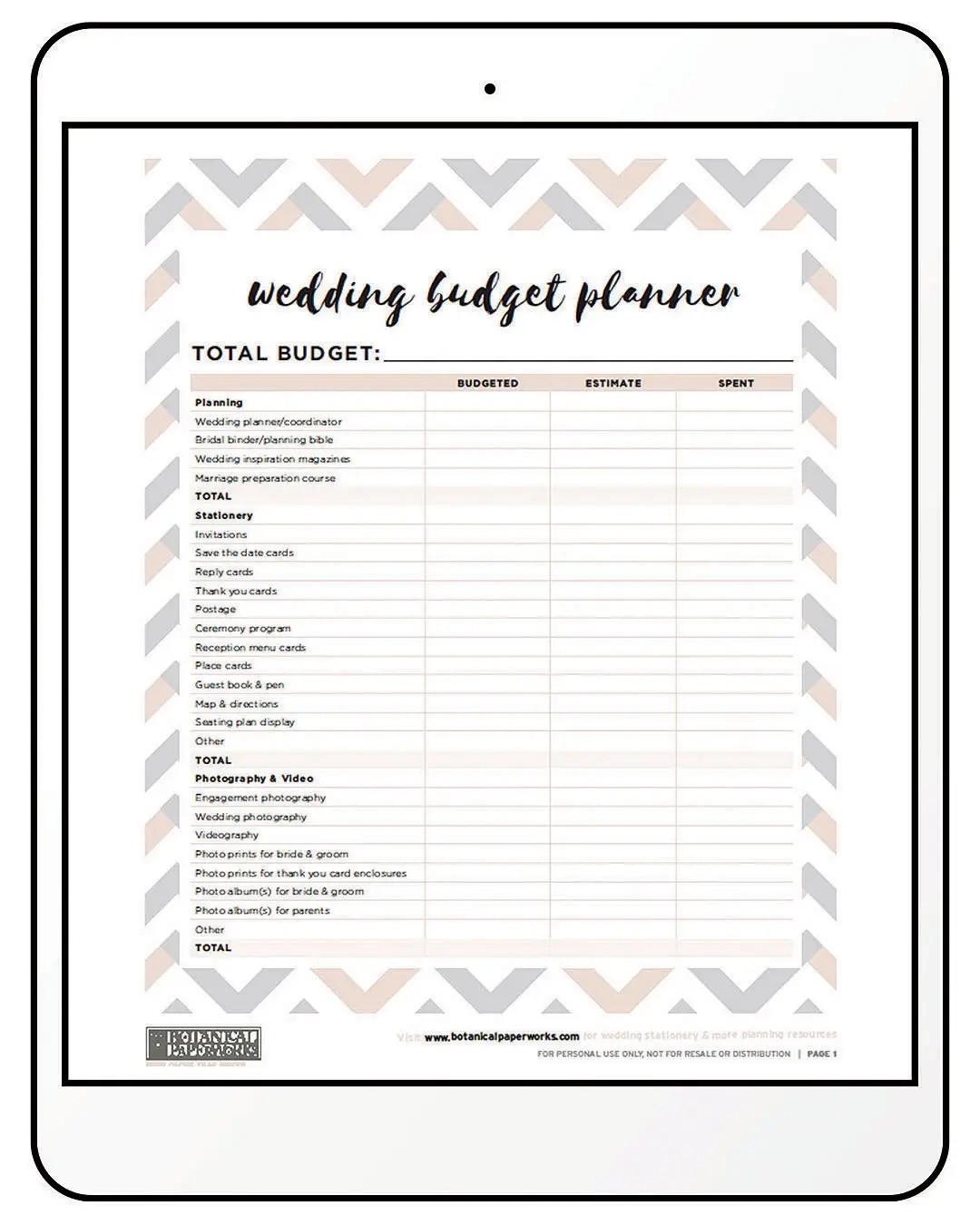 Best Wedding Planning Printables For Stress Free Weddings