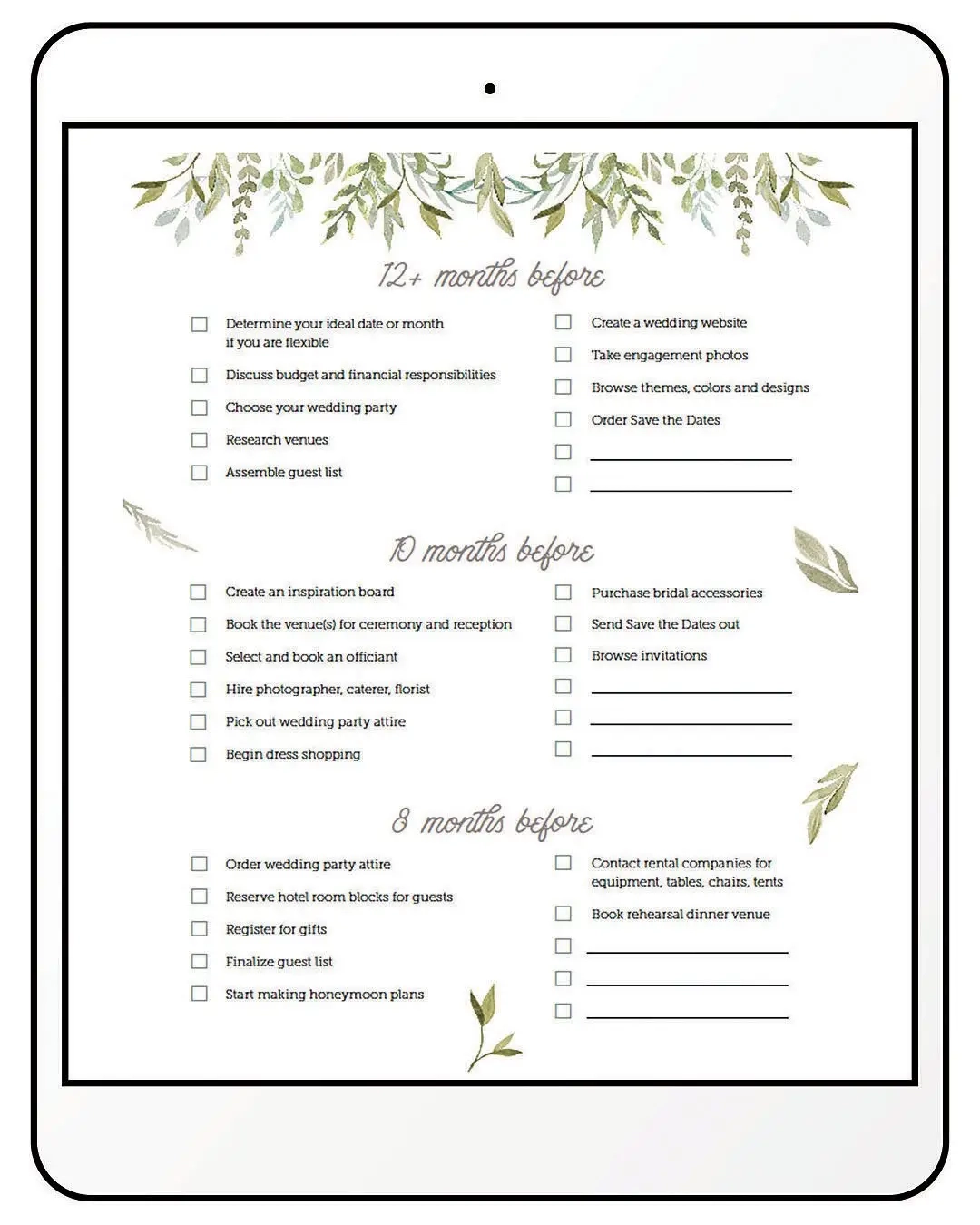 Best Wedding Planning Printables For Stress Free Weddings