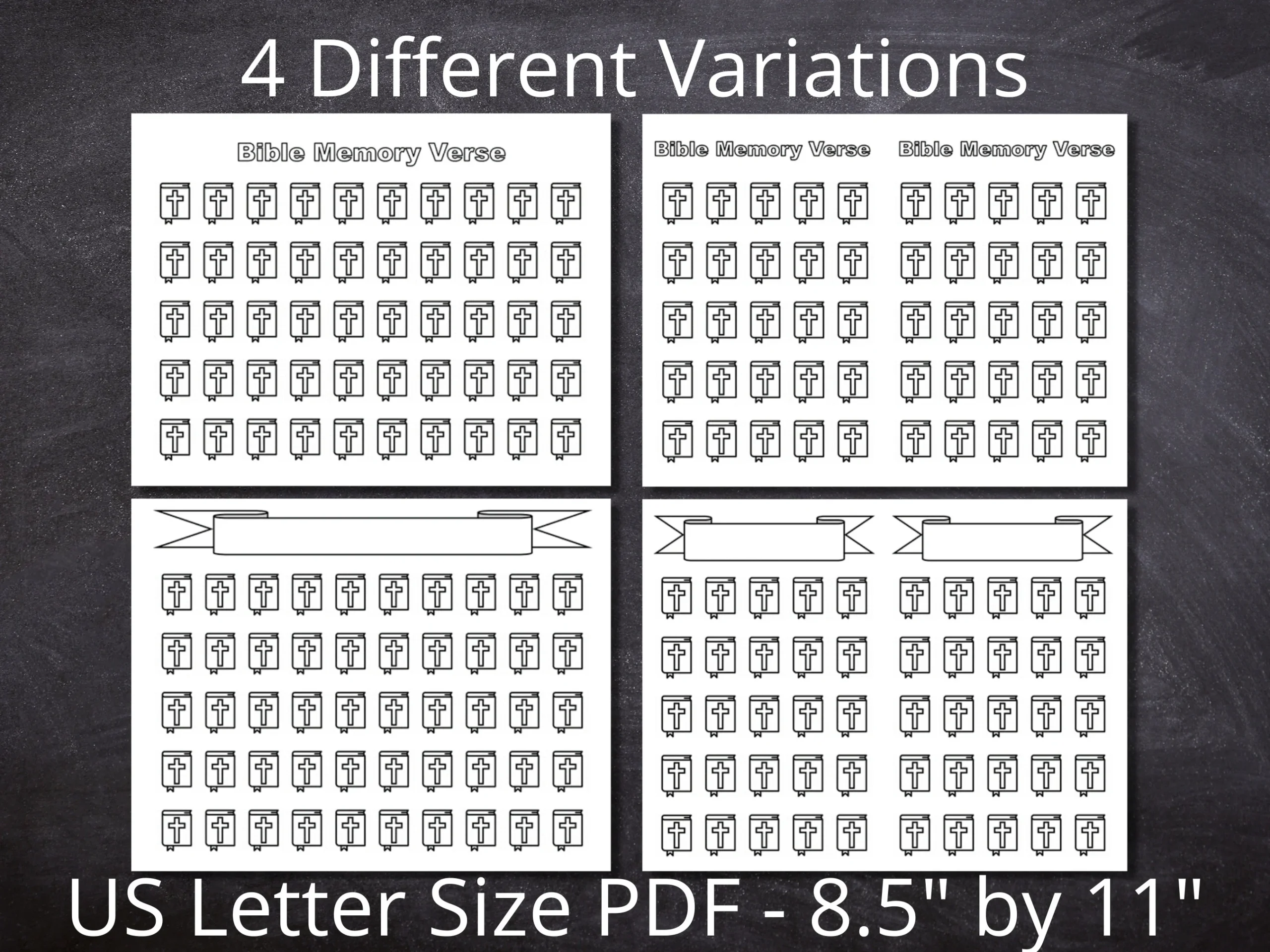 Bible Memory Verse Chart Printable Bible Memory Chart Etsy