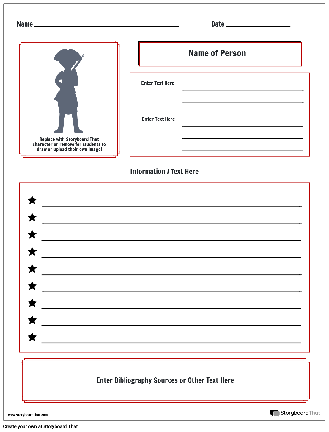 Biography Worksheets Biography Graphic Organizers