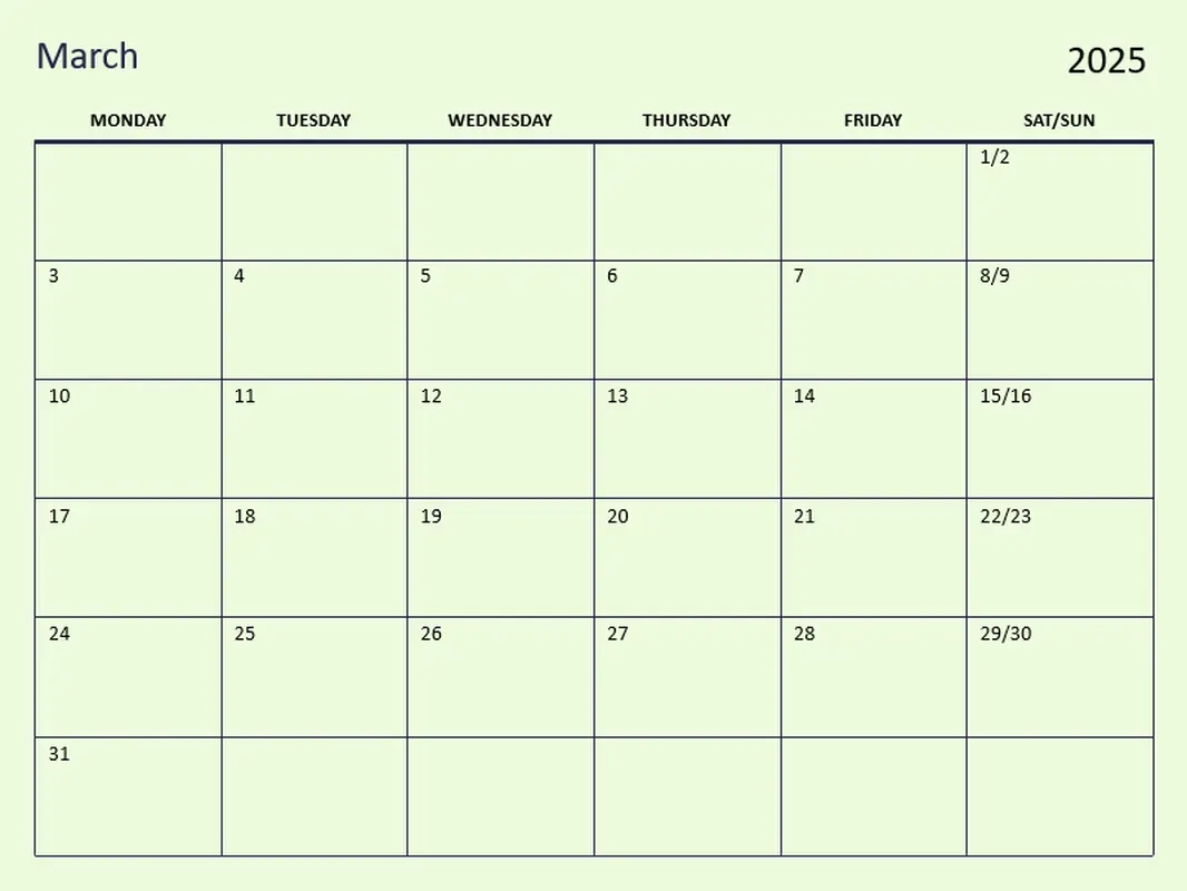 Blank Calendar Templates Microsoft Create
