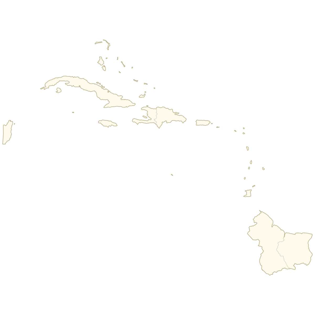 Blank Map Of Caribbean Countries Free Download Ultimaps