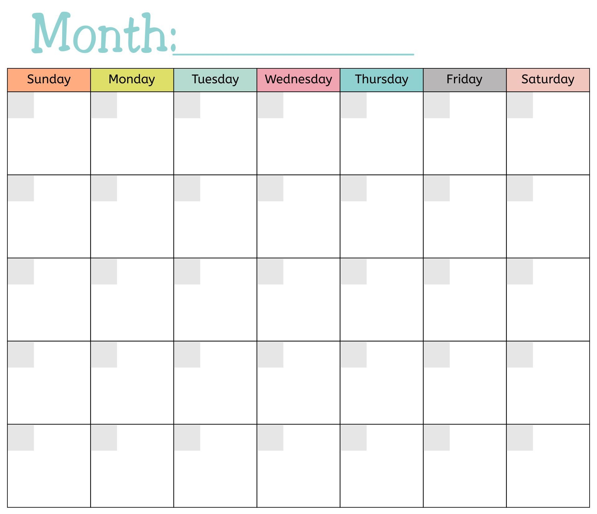 Blank Monthly Calendar Template 10 Free PDF Printables Printablee Blank Monthly Calendar Template 10 Free PDF Printables Printablee