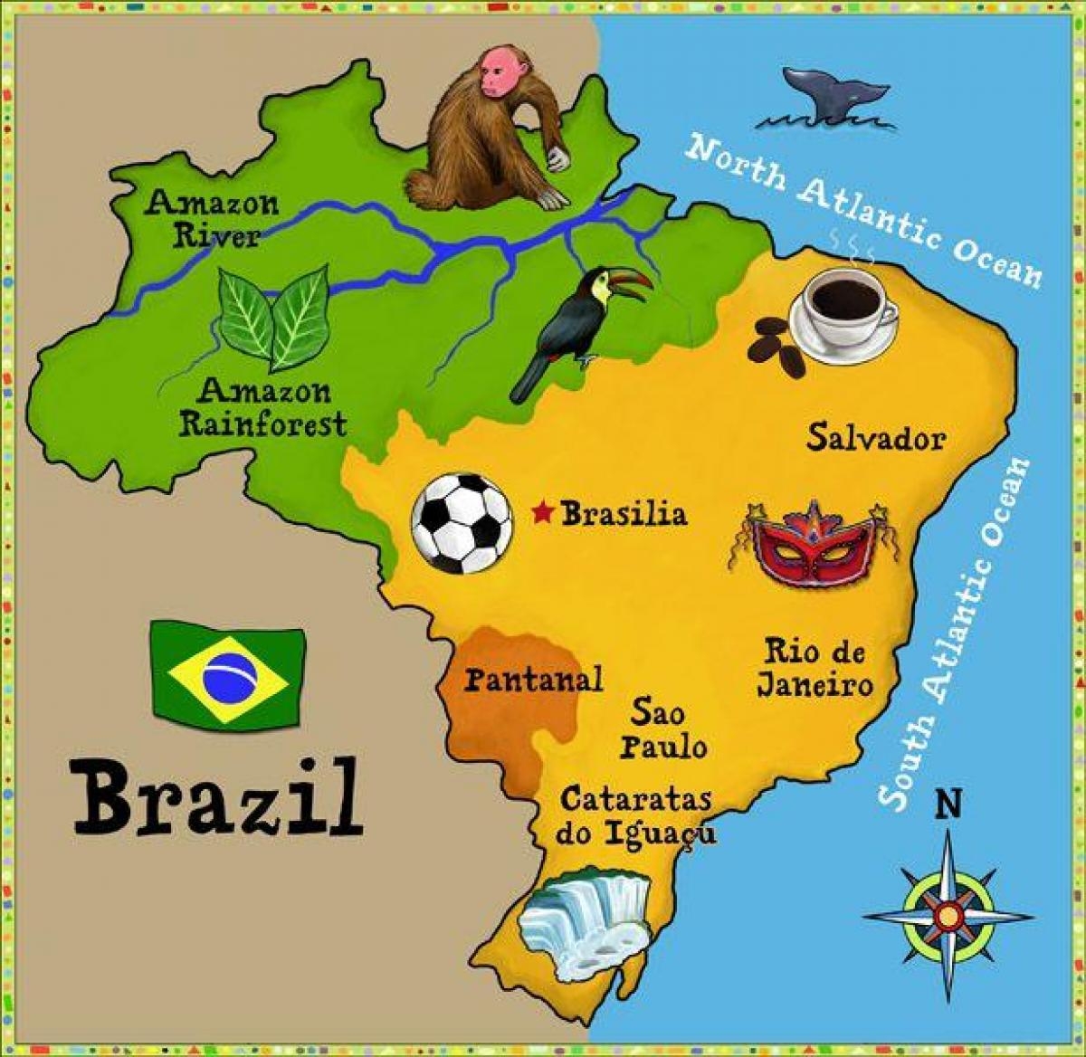Printable Map Of Brazil
