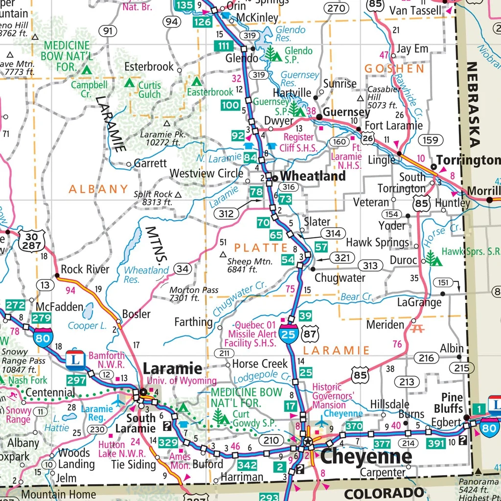 California Map And McNally Easy To Ead Montana Wyoming State Map Printable Map Of Montana And Wyoming