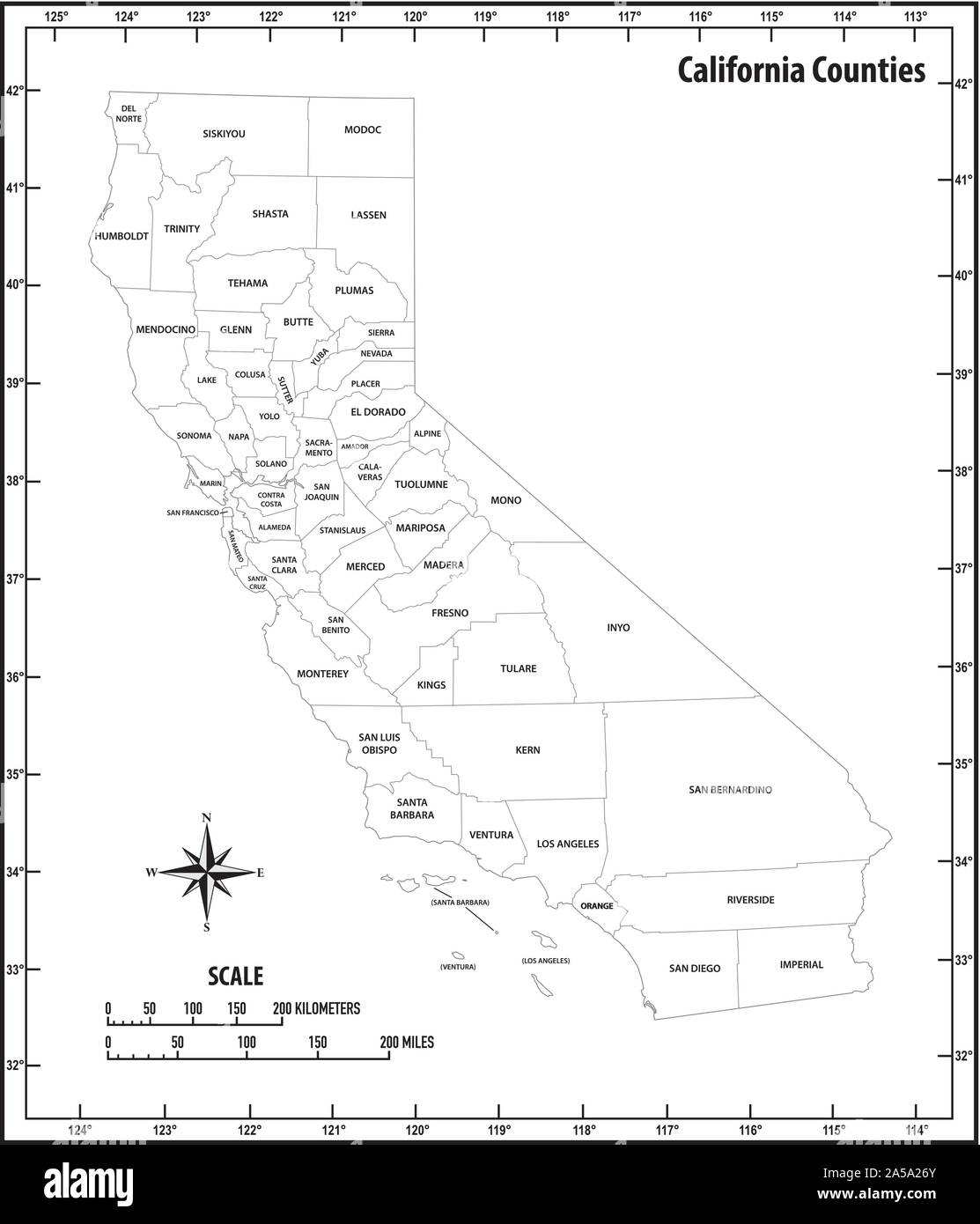 California Map Outline Printable