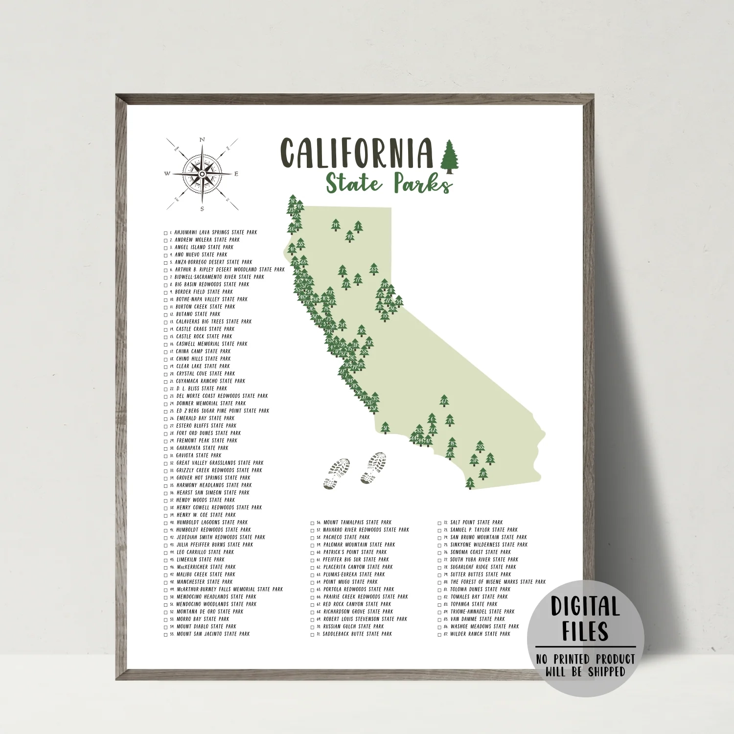 California State Map Printable