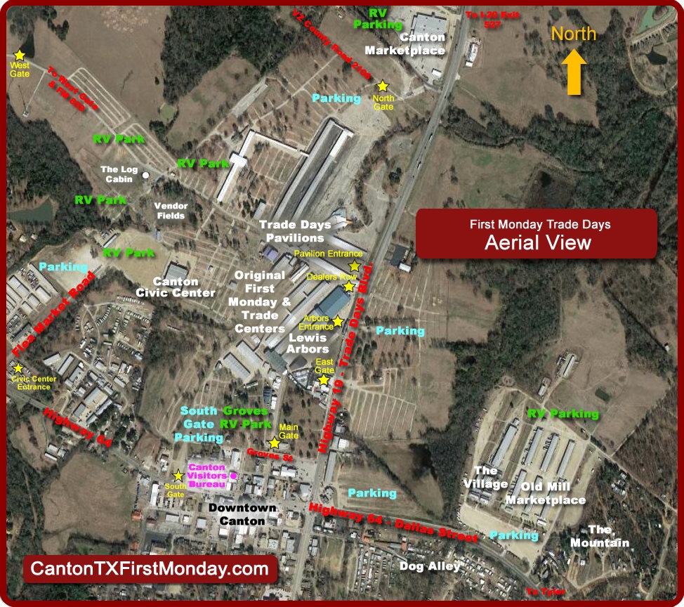 Canton Texas Area Maps First Monday Trade Days Maps Driving Directions To First Monday And Distances To Canton From Texas Cities