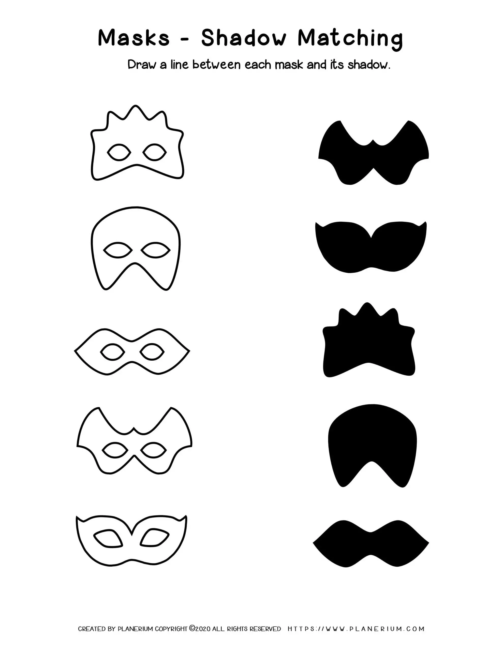 Free Printable Shadow Matching Worksheets Pdf