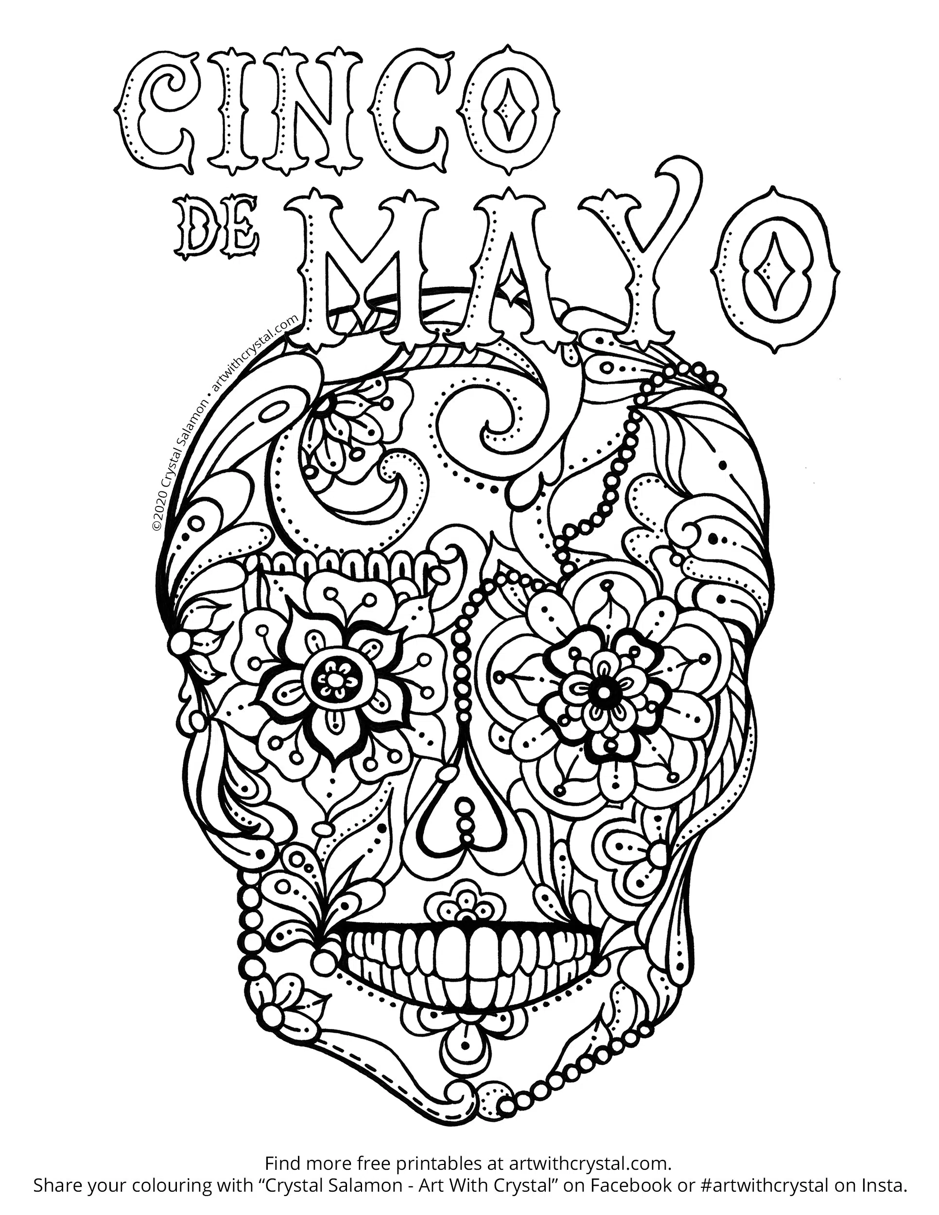Cinco De Mayo Color Sheets Printable