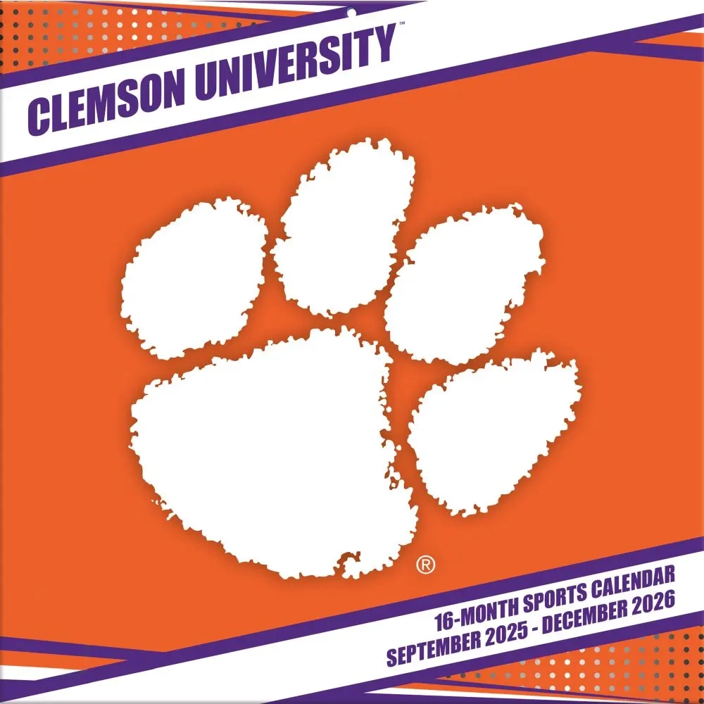 Clemson Tigers 2026 Wall Calendar Calendars