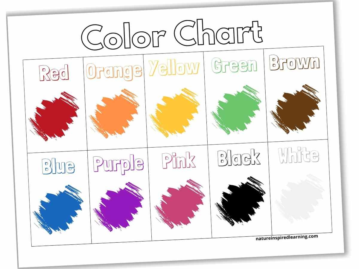 Free Printable Color Chart