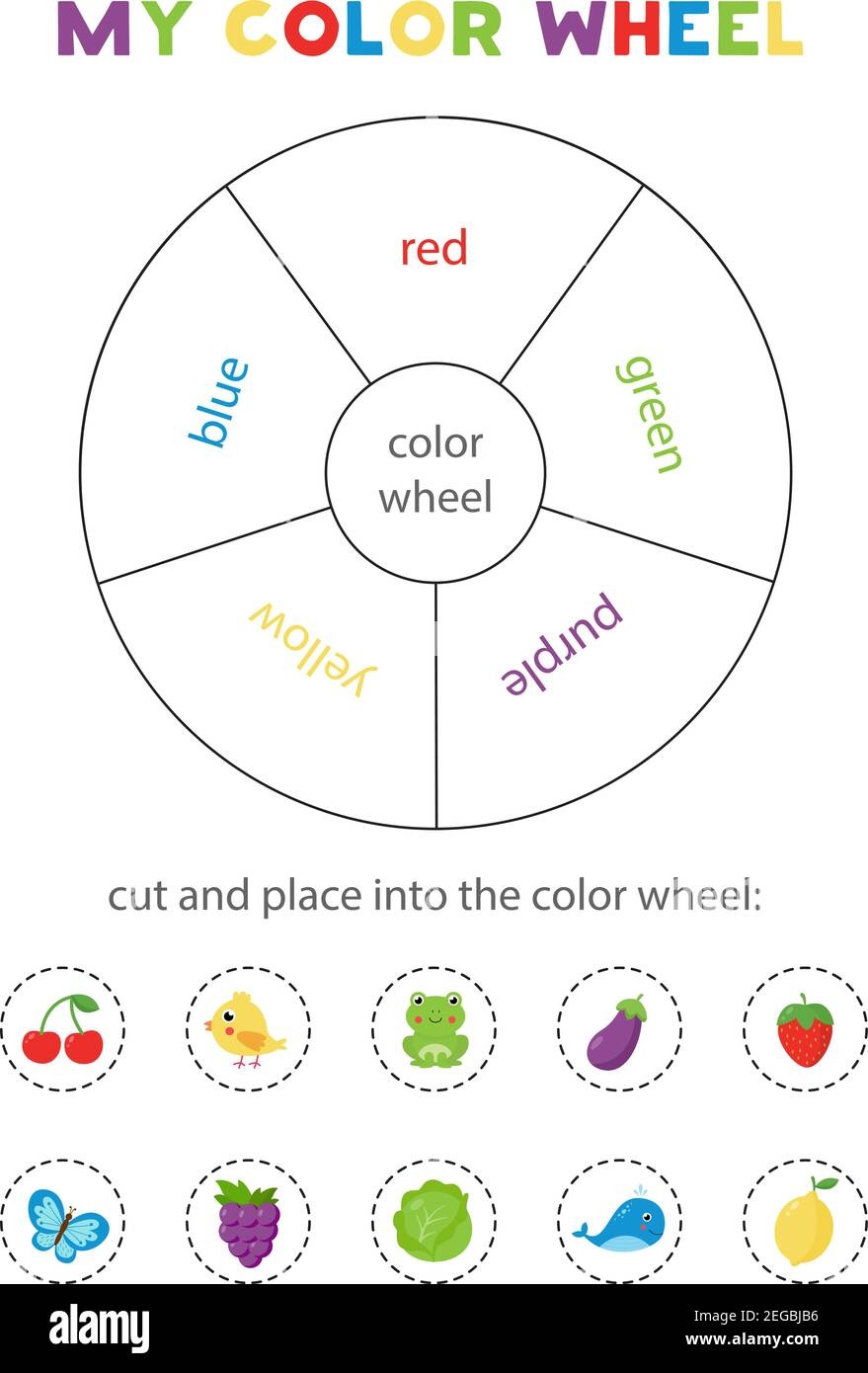 Printable Color Wheel Worksheet