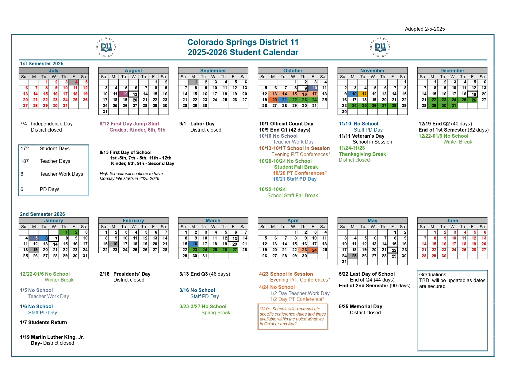 D11 Calendar 24 25 Printable