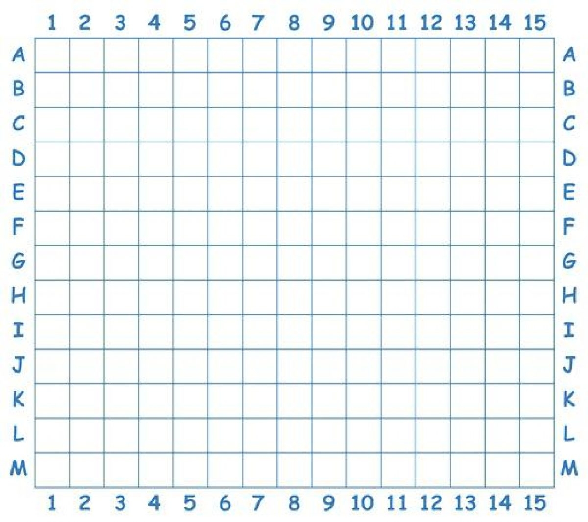 Printable Coloring Grid Worksheets