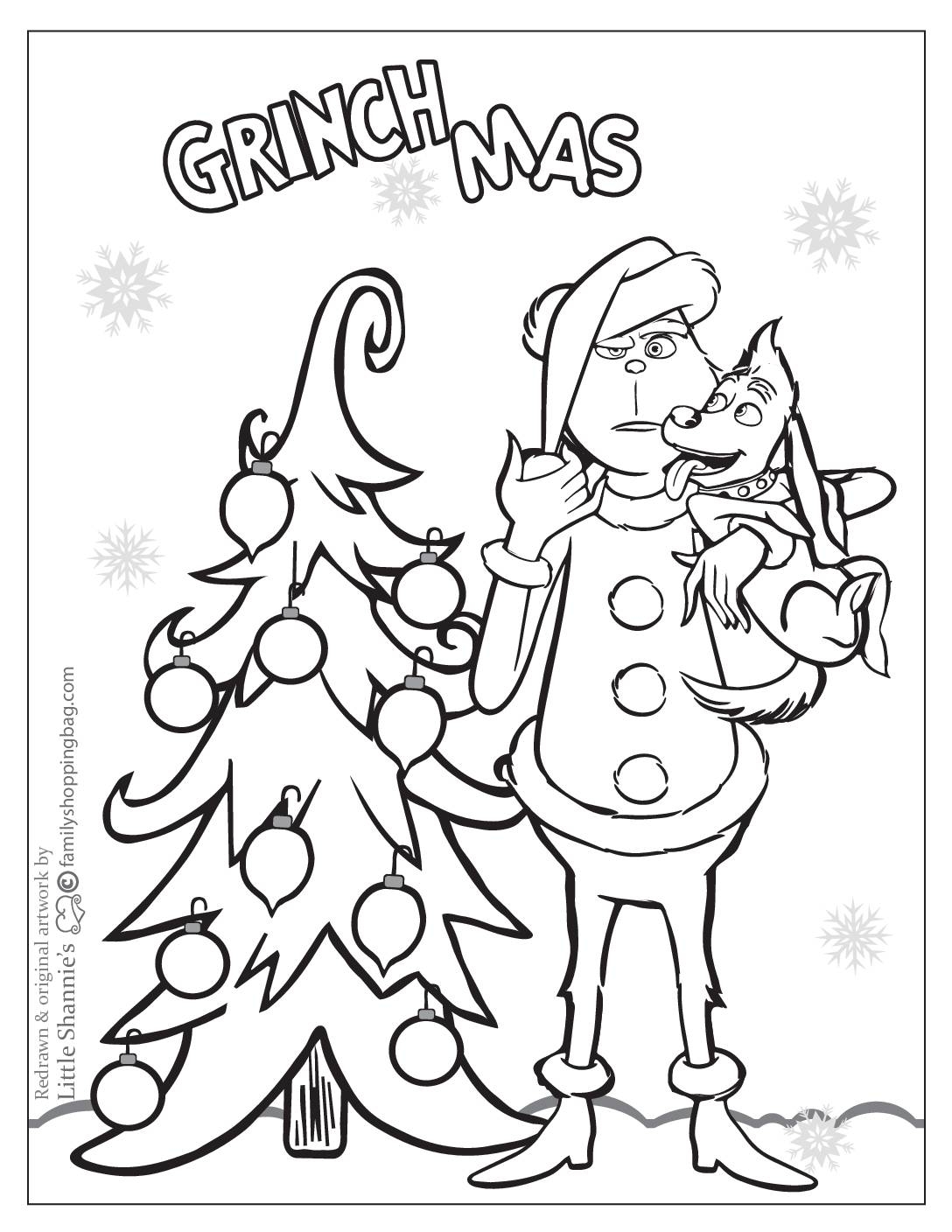 Grinch Coloring Sheet Printable