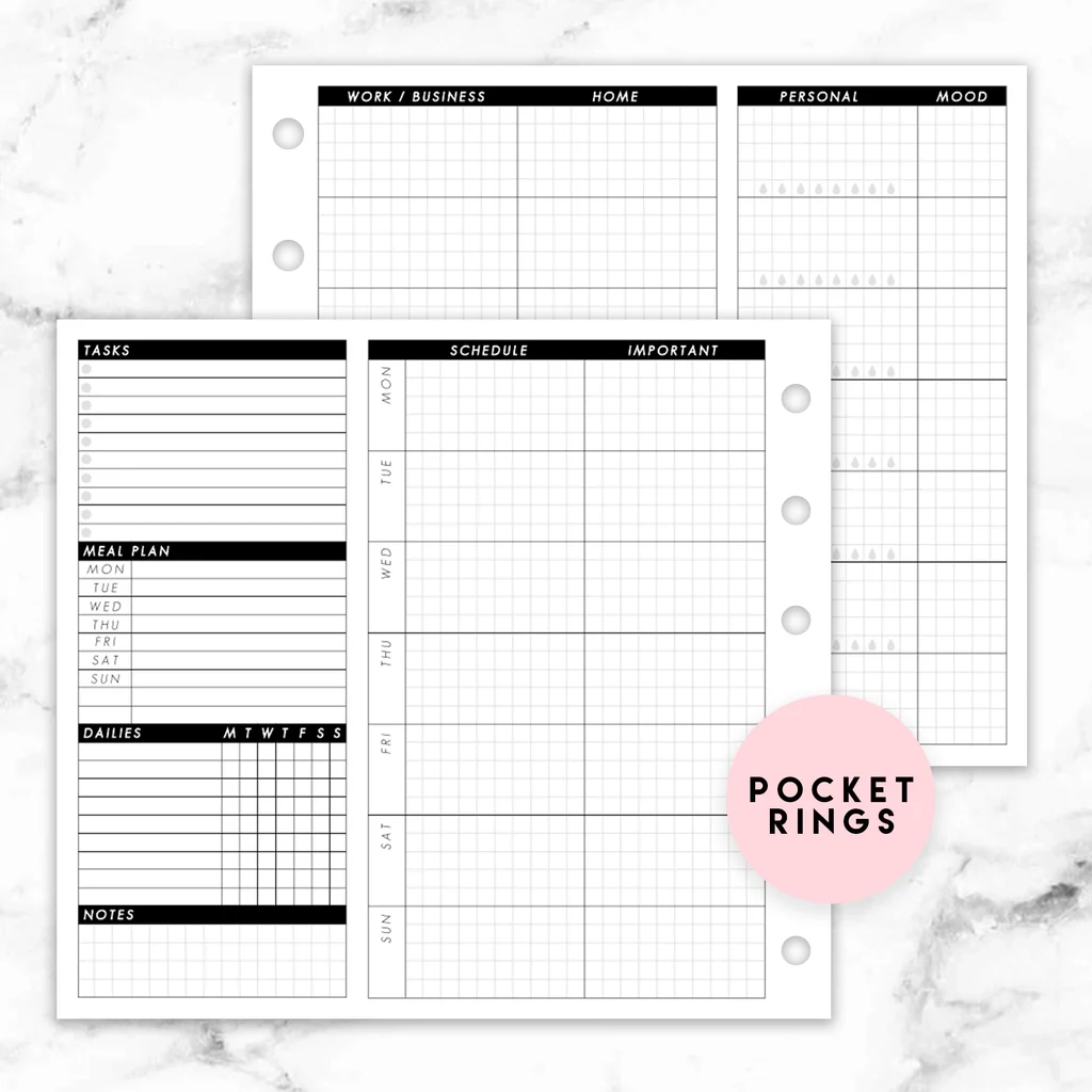 Pocket Calendar Printable Free