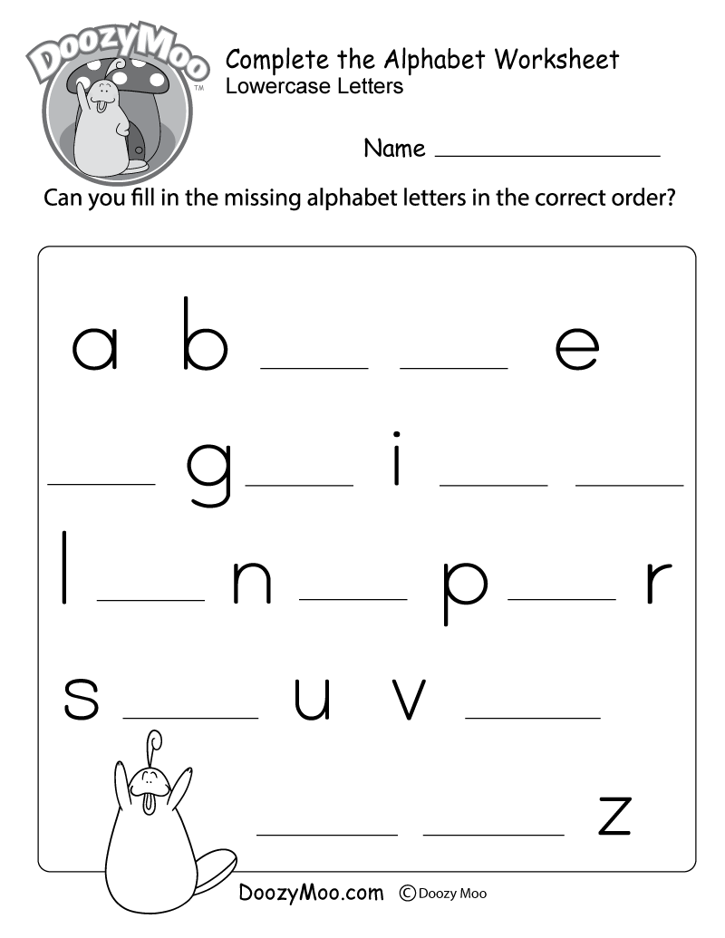 Printable Abc Worksheets Pdf