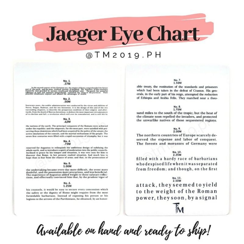 Conversion To Snellen Jaeger Eye Chart Plastic Near Vision Tester Model 12421242 Reading Glasses Strength Chart