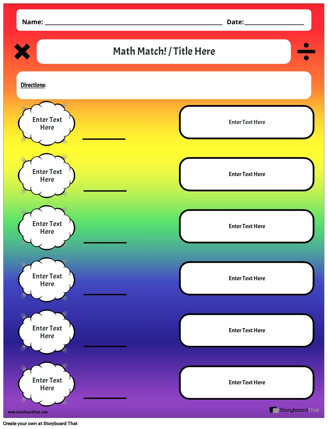 Custom Math Vocabulary Worksheets Free And Printable