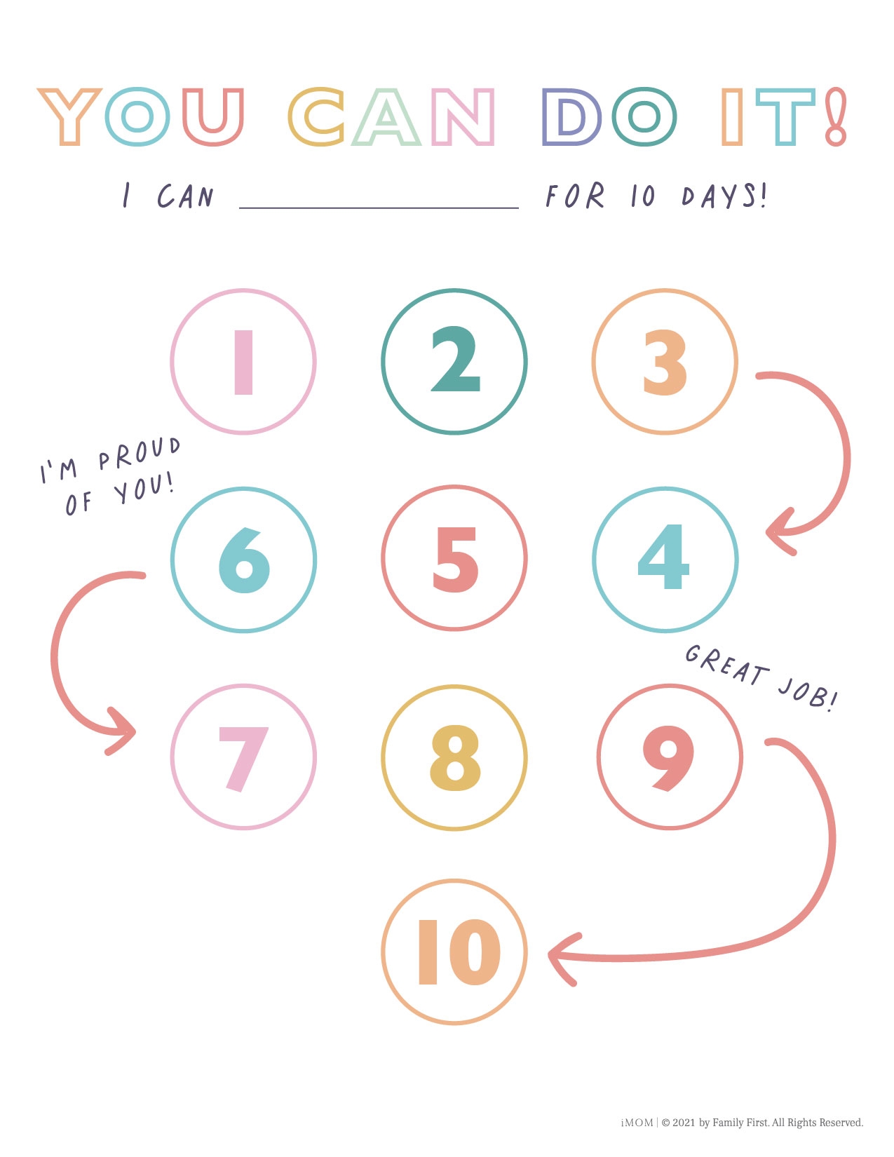 Free Printable Goal Chart