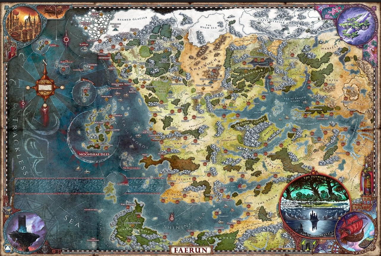 D D General Lore Legends Forgotten Realms Map Now Available EN World D D Tabletop RPG News Reviews