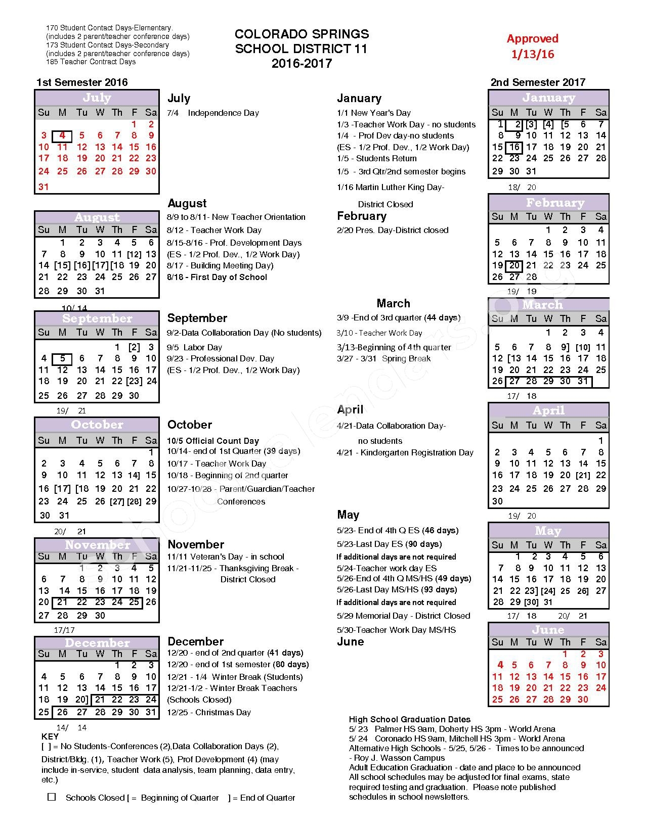 D11 Calendar Printable