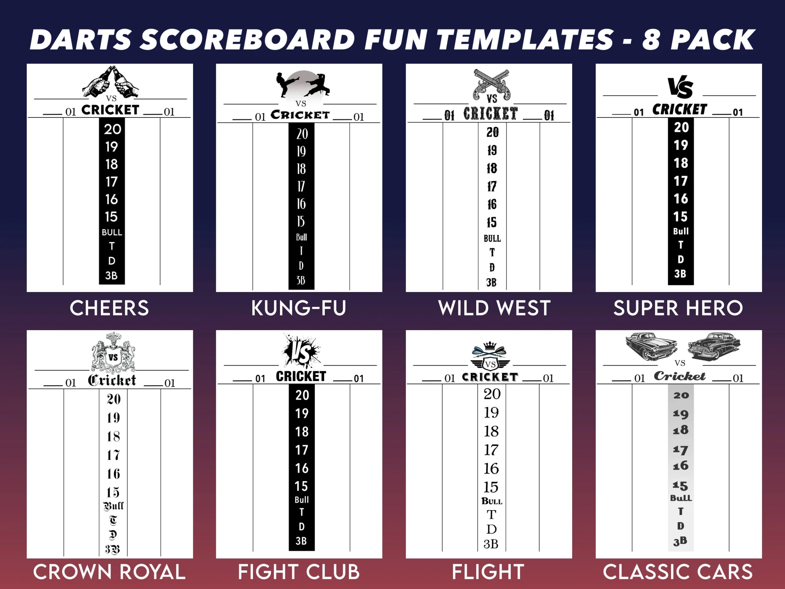 Printable Darts Score Sheet Template Printable Darts Score Sheet Template
