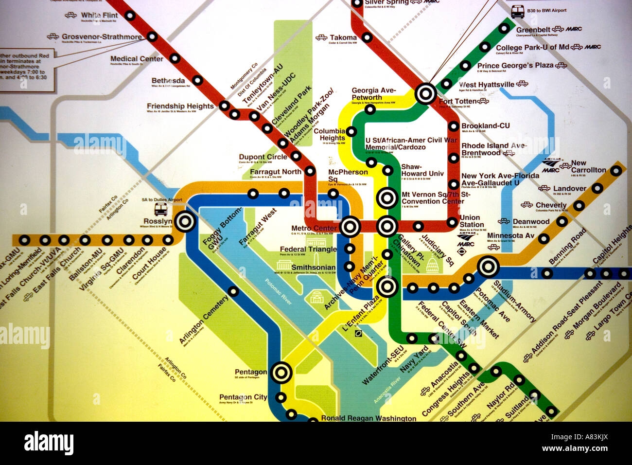 Dc Metro Map Hi res Stock Photography And Images Alamy