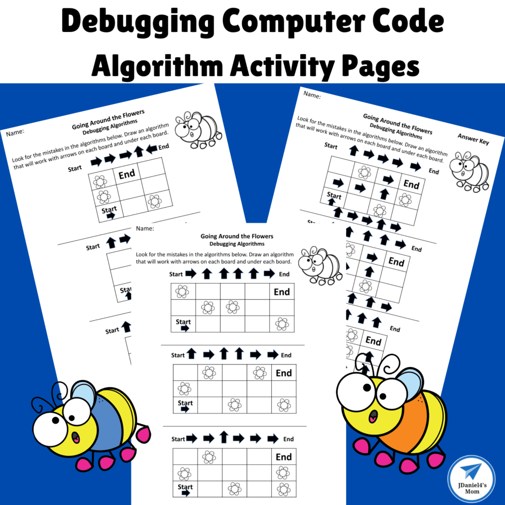 Algorithm Printable Coding Worksheets Pdf