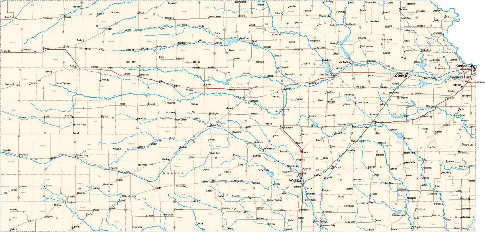 Digital Kansas Contour Map In Adobe Illustrator Vector Format KS USA 311914 Digital Kansas Contour Map In Adobe Illustrator Vector Format KS USA 311914