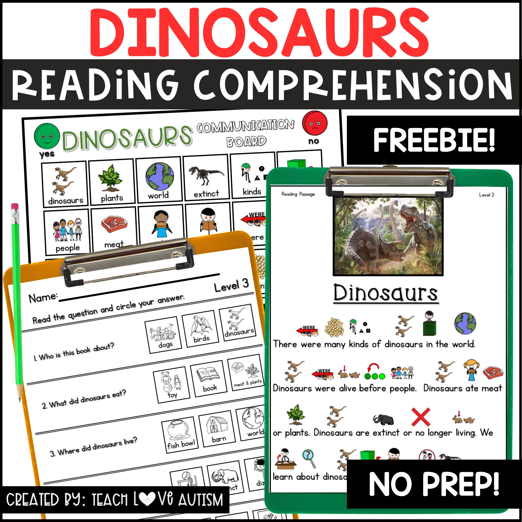 Free Printable Autism Reading Comprehension Worksheets
