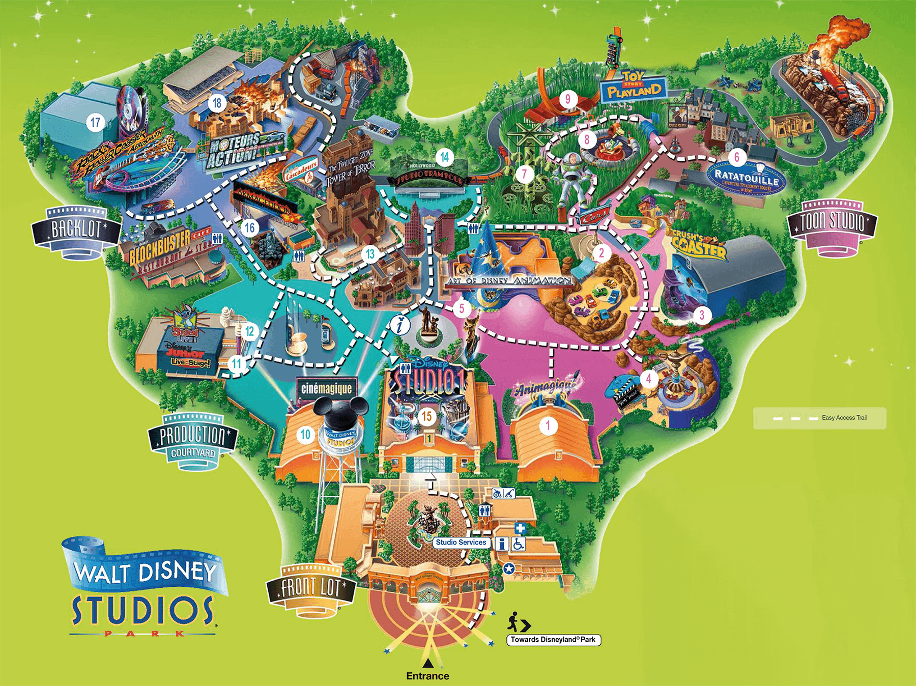 Disneyland Paris Park Maps DLP Tickets