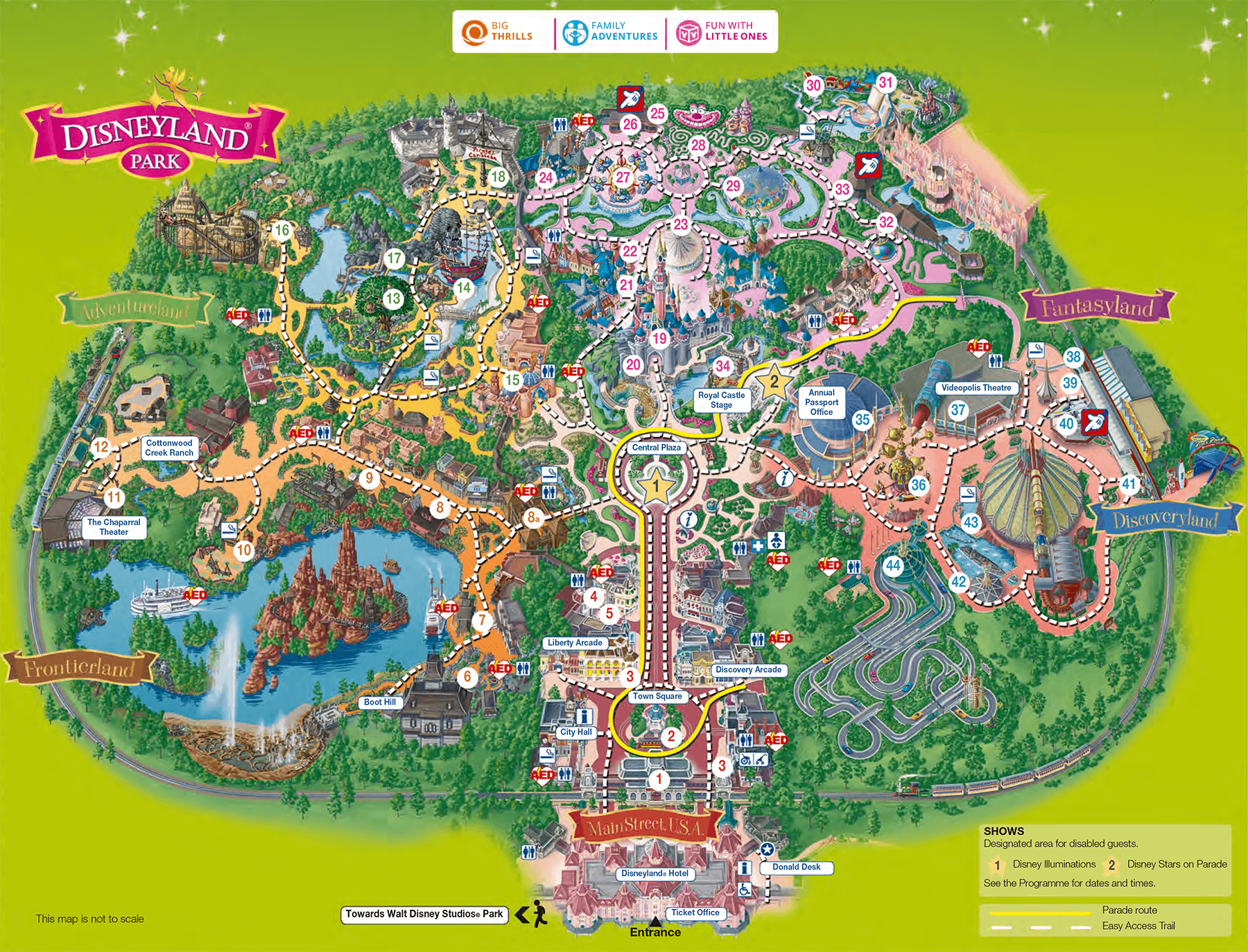 Printable Map Of Disneyland Paris