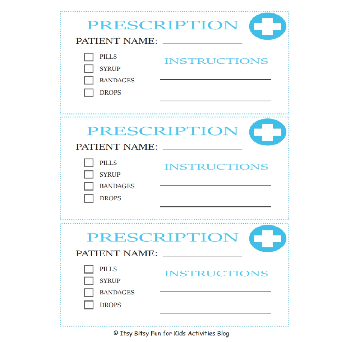 Doctor Pretend Play Kids Printables Kids Activities Blog