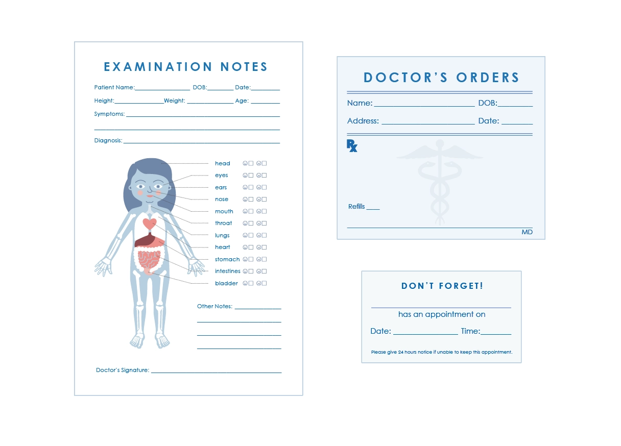 Doctor Fill Out Sheets Printable