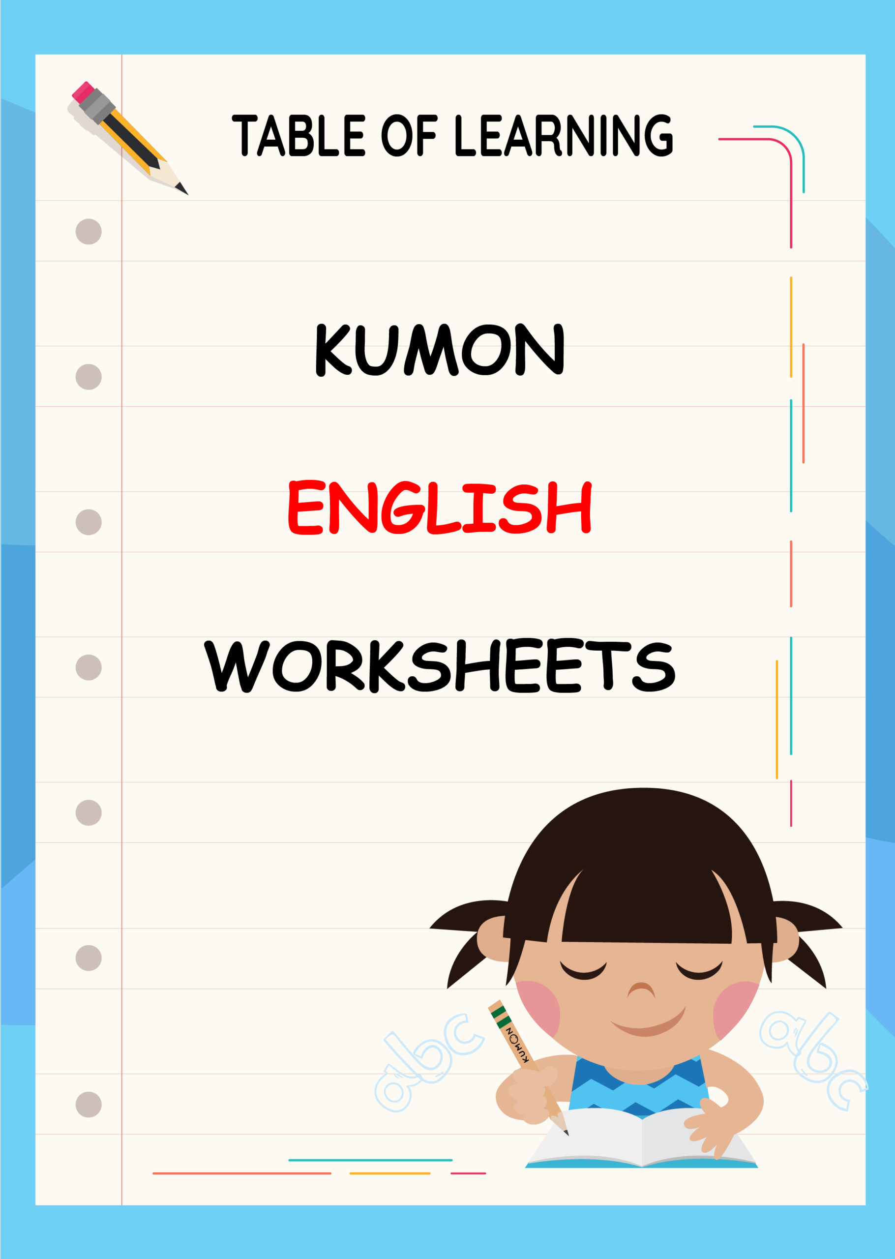 Printable Kumon Worksheets For Kindergarten