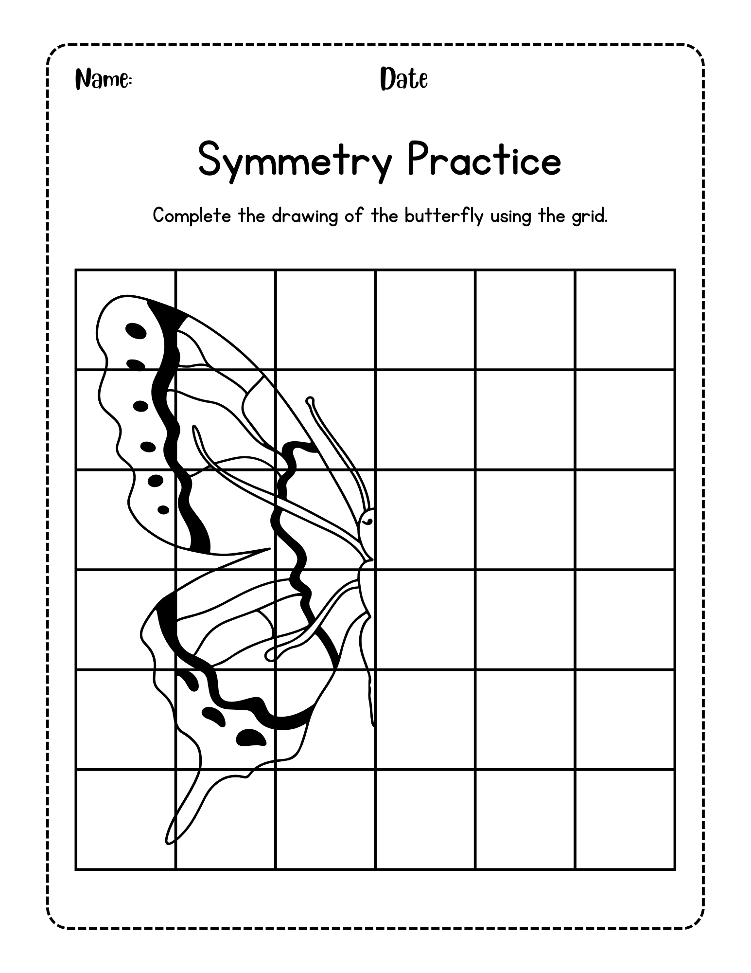 Drawing Symmetry Worksheet Education World