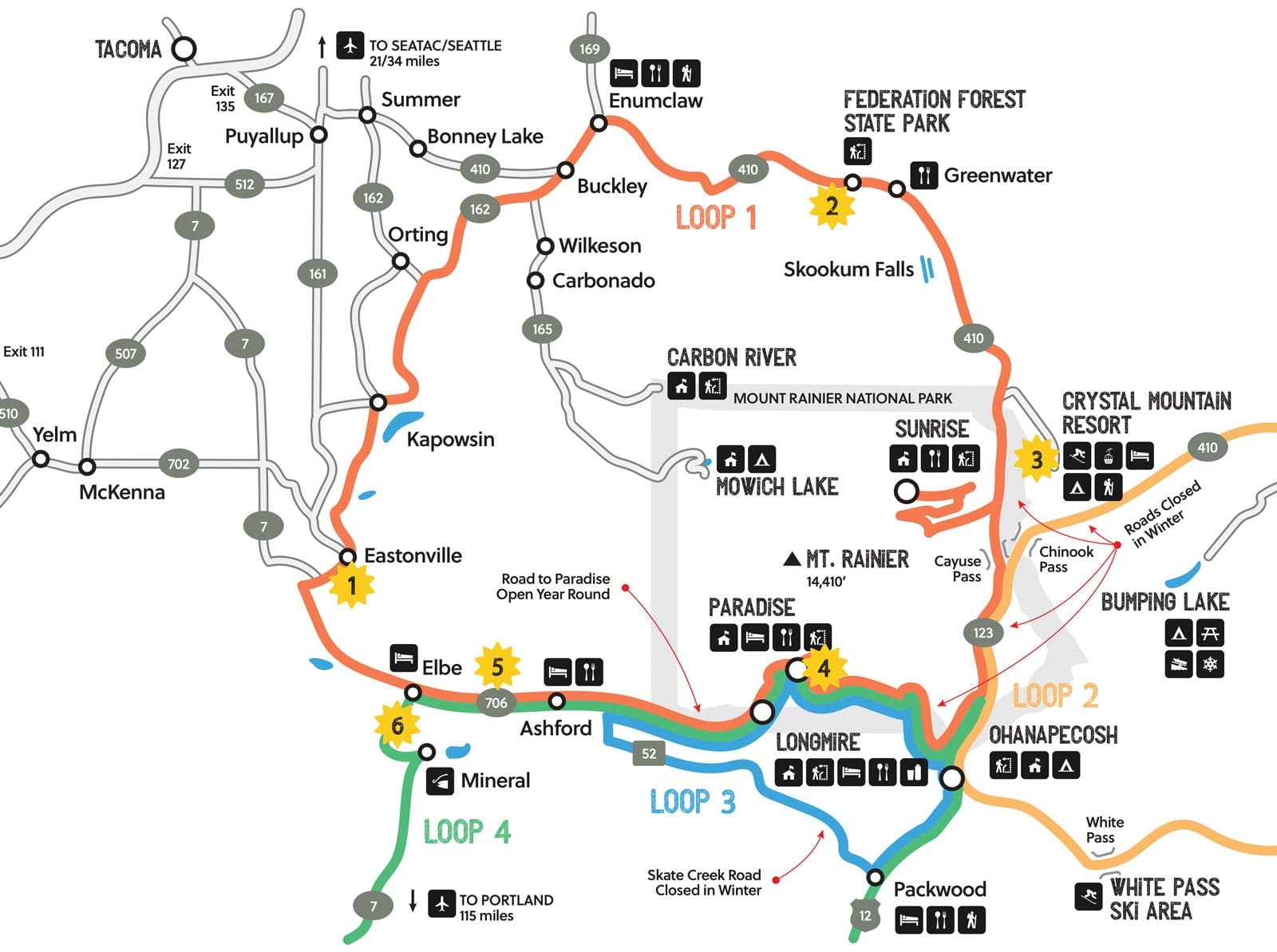 Driving Directions To Mt Rainier Visit Rainier Driving Directions To Mt Rainier Visit Rainier