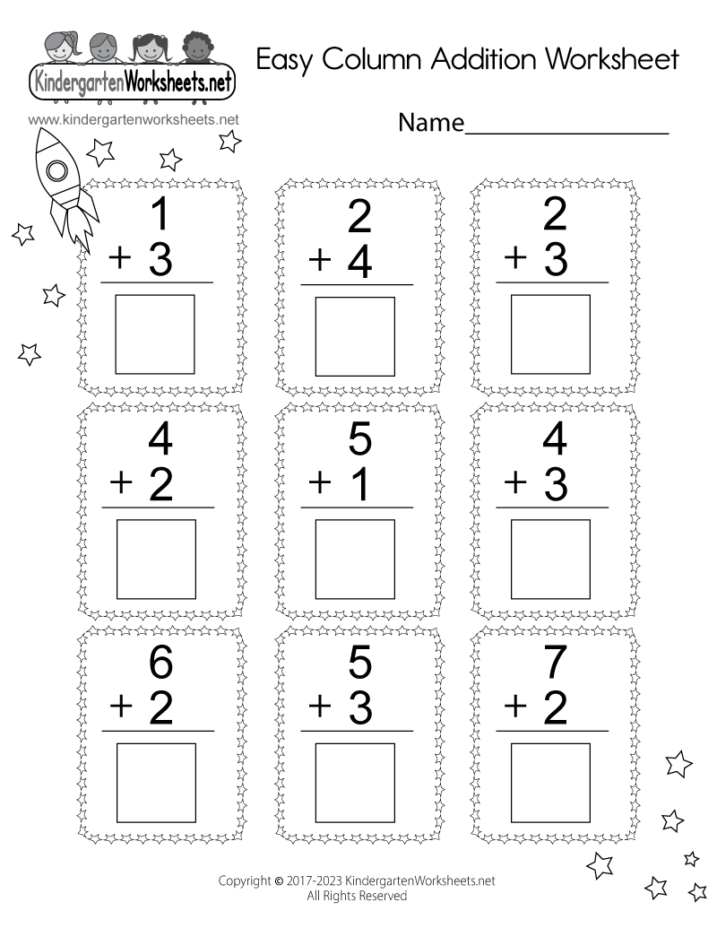 Addition Printable Worksheets