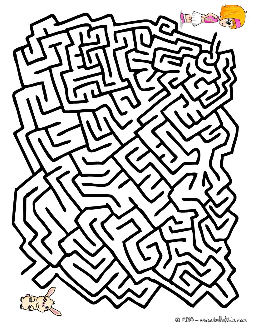 EASY Printable Mazes FIND MY PET Easy Printable Maze Printable Worksheets Library